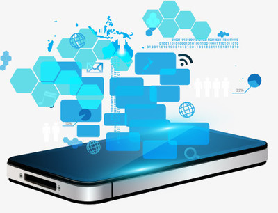 手机科技信息创意矢量图