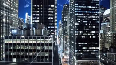 互联网科技信息商务城市光线片头片尾