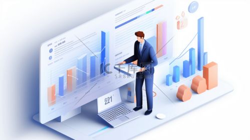 数据分析元素商务25d互联网科技信息办公图标png素材插画图片 千库网